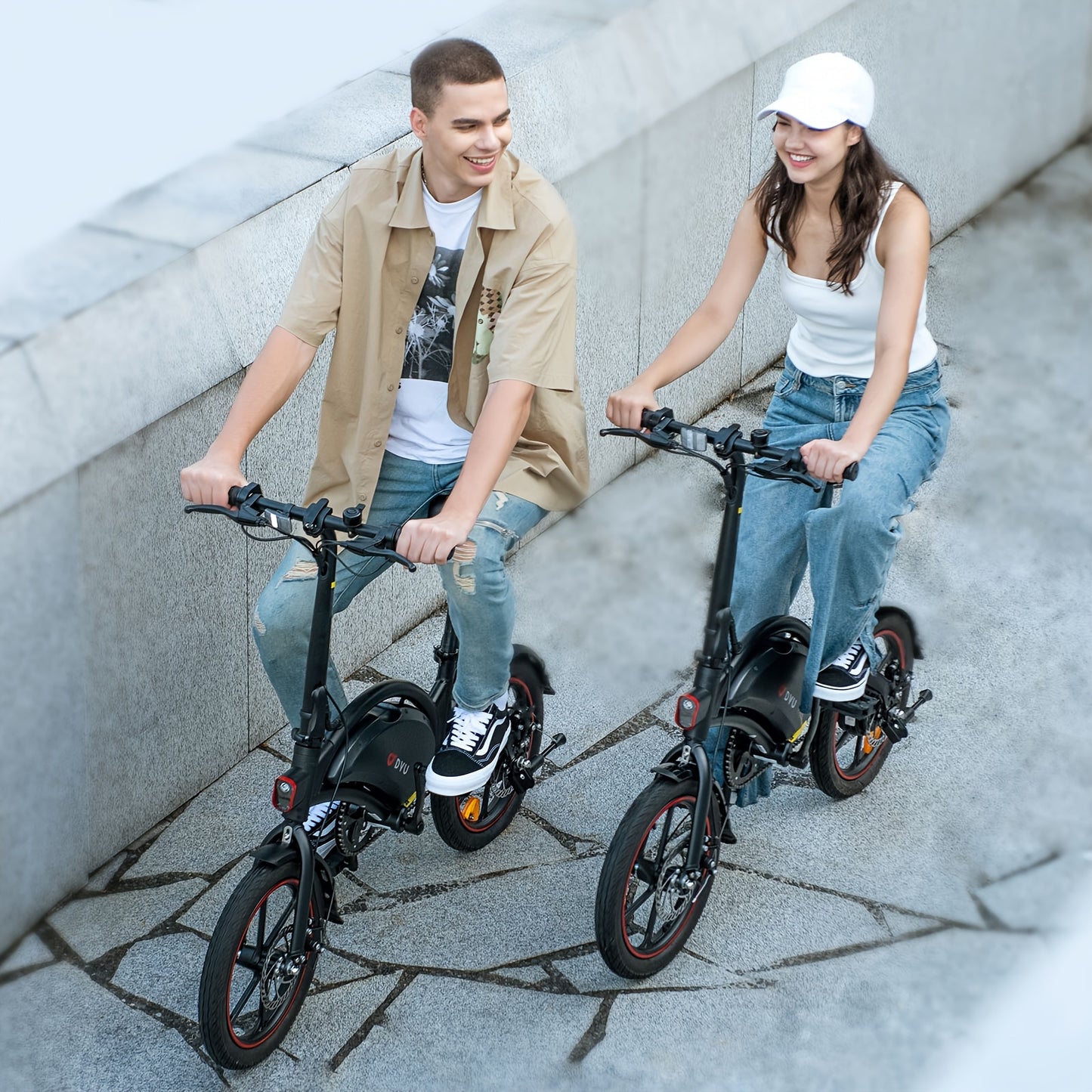 DYU D3F 14” Folding Electric Bike – 250W Motor, 36V 10Ah Battery, 25–30 km/h Top Speed